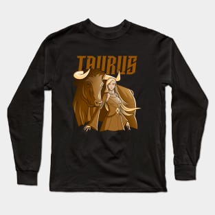 Taurus / Zodiac Signs / Horoscope Long Sleeve T-Shirt